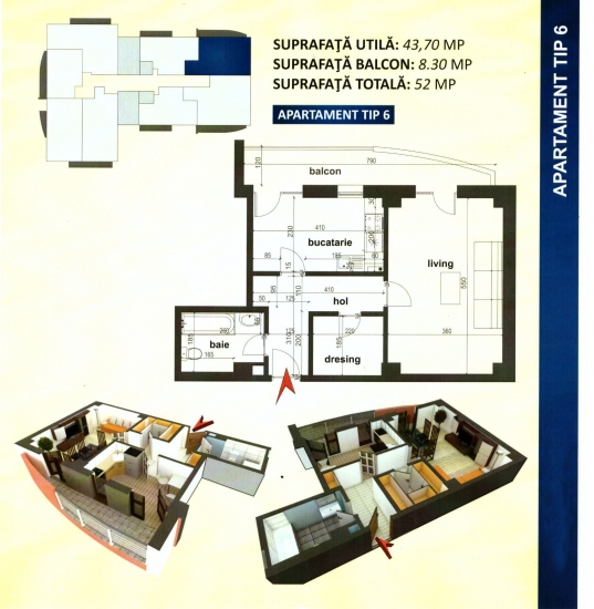 Plan Apartament Tip 6
